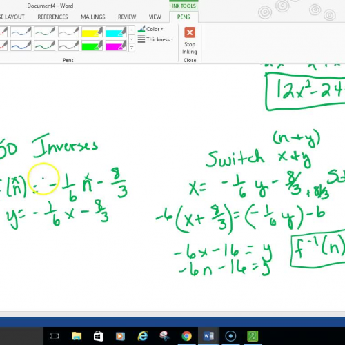 Alg 2 Final Exam Review