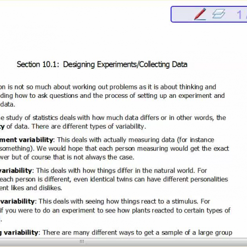 Designing Experiments Collecting Data