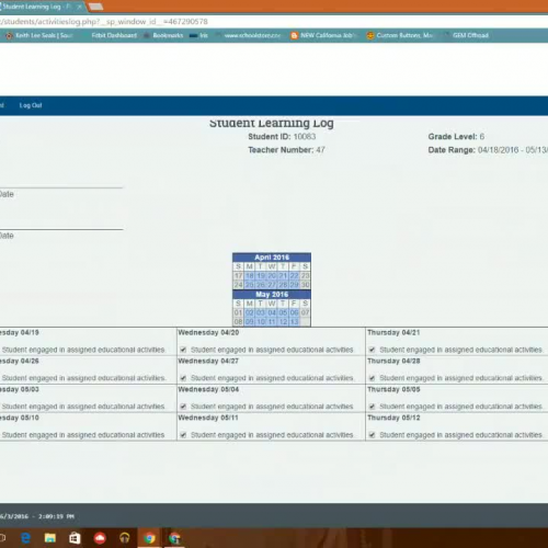 Signing Activities Log