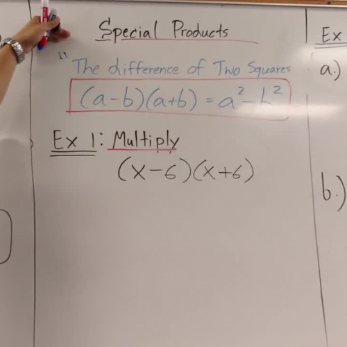 Algebra 1B Lesson 4 Mulitply the Difference of Two Squares