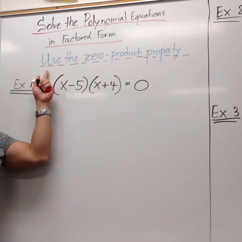 Algebra 1B Lesson 6 Solve Polynomial Equations in Factored Form_Part 1