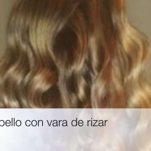Rizar cabello con vara de rizar