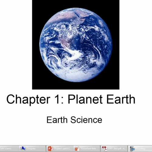 Chapter 1: Planet Earth