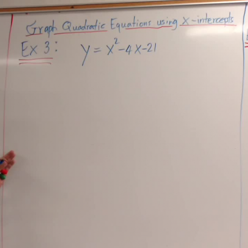 Algebra 1B Lesson 17 Graph Quadratic Equations using X Intercepts Part2