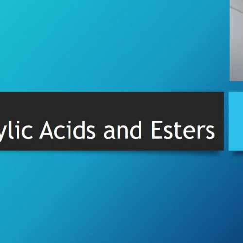 4. Carboxylic Acids and Esters