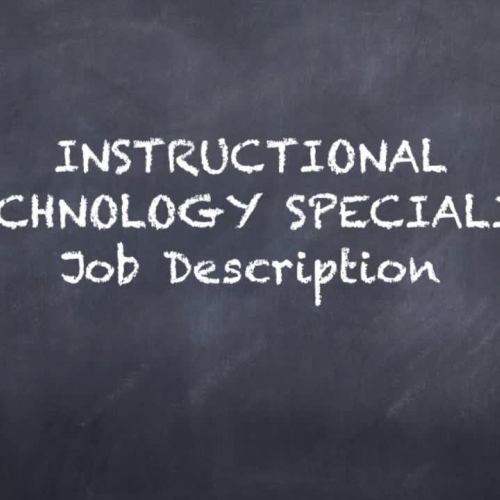 Instructional Technology Specialist Job Description