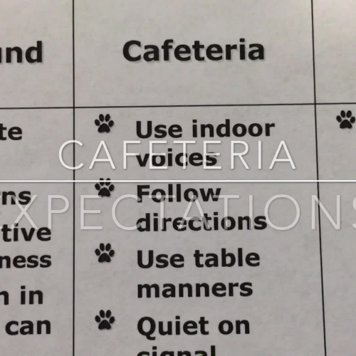 Wingland Elementary PBIS Expectations - Cafeteria