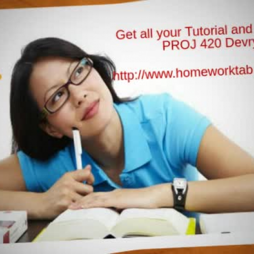 PROJ 420 Study material for Devry University