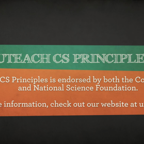 UTeach CS Principles Trailer