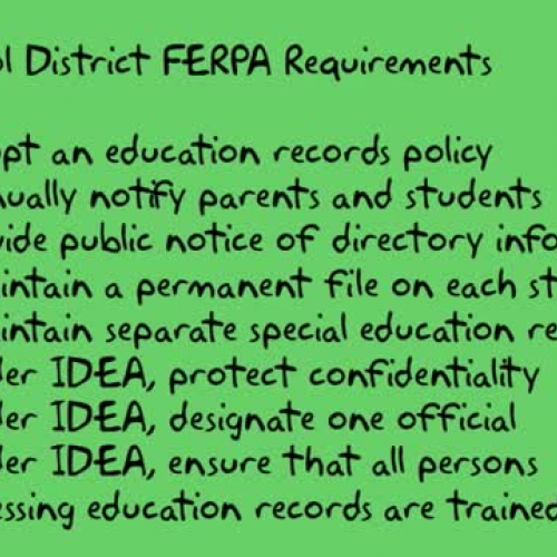 FERPA Training for schools, universities and faculty