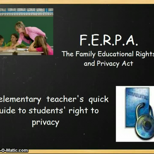 FERPA for Elementary Teachers