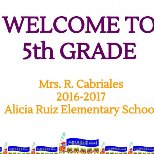 5th Grade Parent Orientation_English