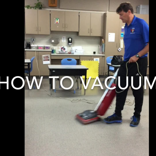 How to vacuum the floor
