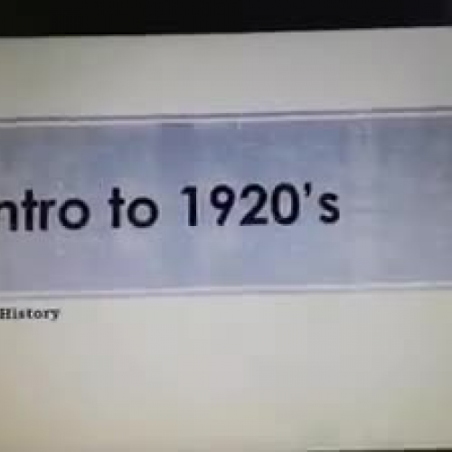The Early 1920's