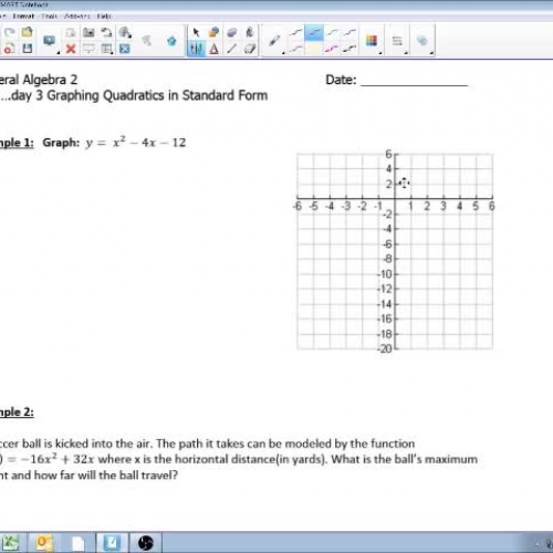 2.2 Day 3 Graphing Quadratics in Standard Form