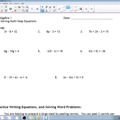 3.2 Day 3 Solving Multi-Step Equations