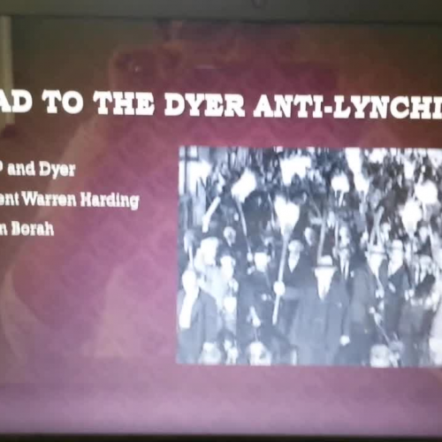 Dyer Anti-Lynching Bill Part 1