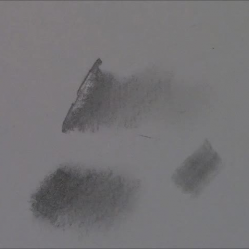 Blending in graphite pencil