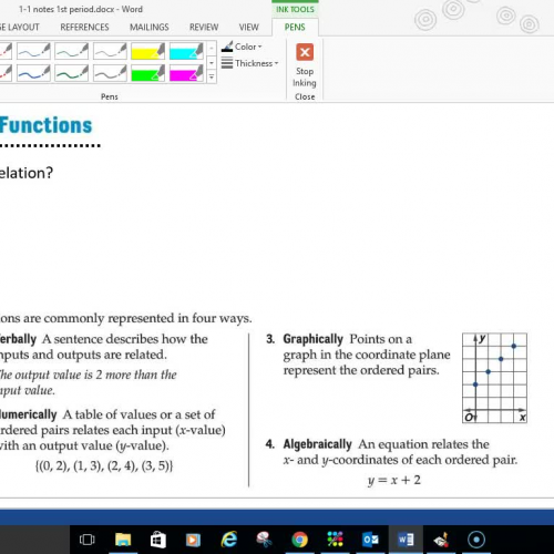 Pre-Cal 1-1 Identify Functions