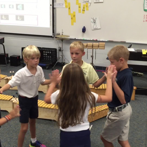 16-17 Ms. Van Deursen's 2nd grade class "Pokemon Ostinato" movements