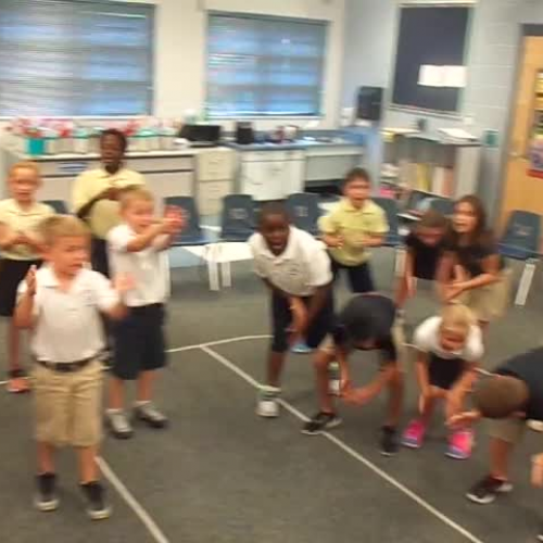 16-17 Ms. Stewart/Ms. Cook's 2nd grade class "Pokemon Ostinato" movement