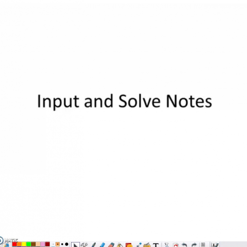 Input Value Notes