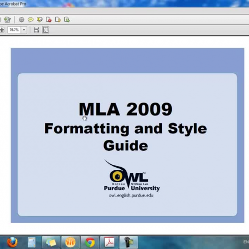 My MLA Lecture