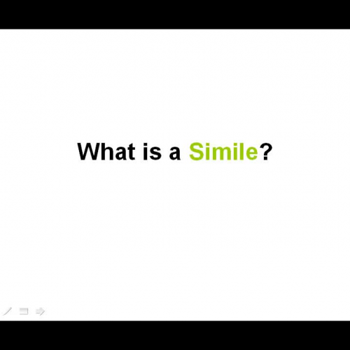 Teacher Video Explaining Similes