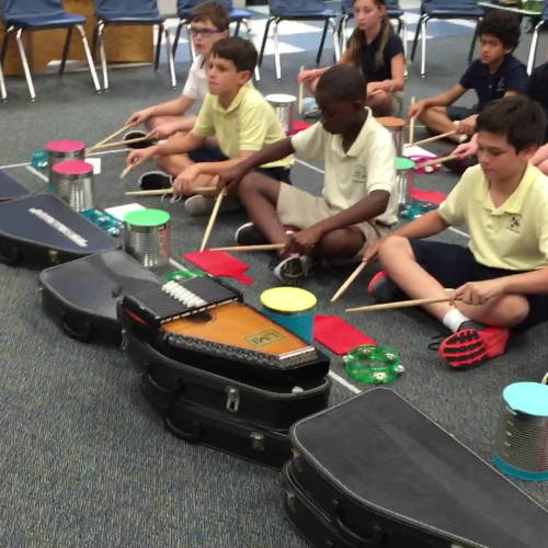 16-17 Ms. Danley's 5th grade class "Musette" by J. S. Bach, from Kidstix by Almeida