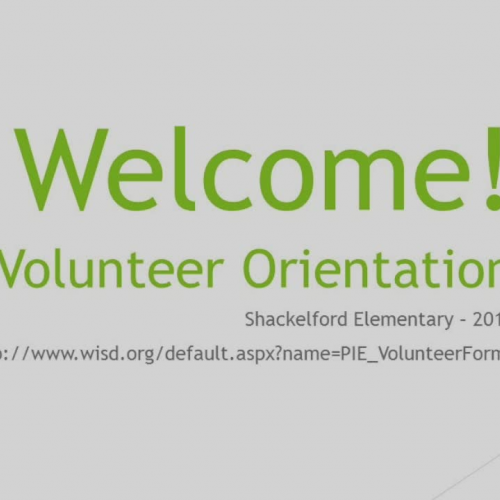 Volunteer Orientation