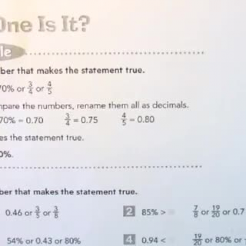 Activity 3: Ordering and Comparing