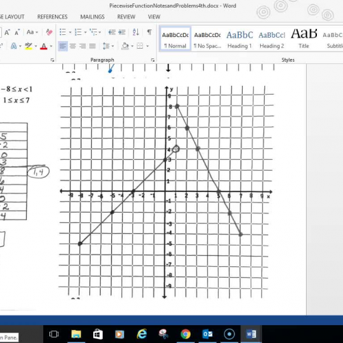 Pre-Cal Piecewise Functions Part 2