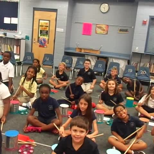 16-17 Mr. Bishop's 3rd grade class "Musette" by J.S. Bach, from Kidstix by Almeida