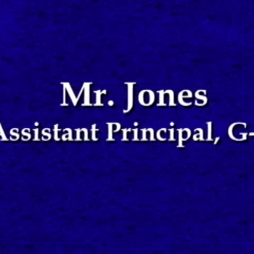 Mr. Jones Admin PSA