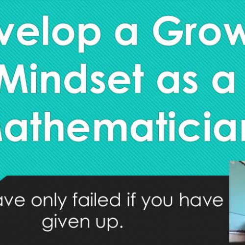 Growth Mindset and MAth