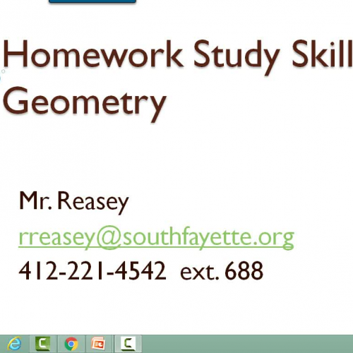 Intro to Homework Study Skills 