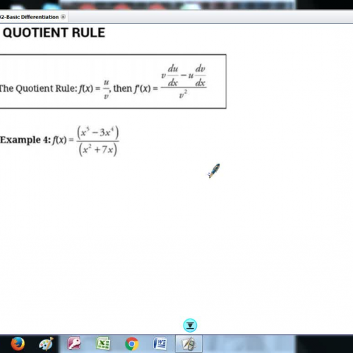 06-03-02-Basic Differentiation-Quotient Rule