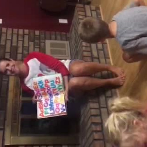 Reading of Chicka-Chicka-Boom-Boom 