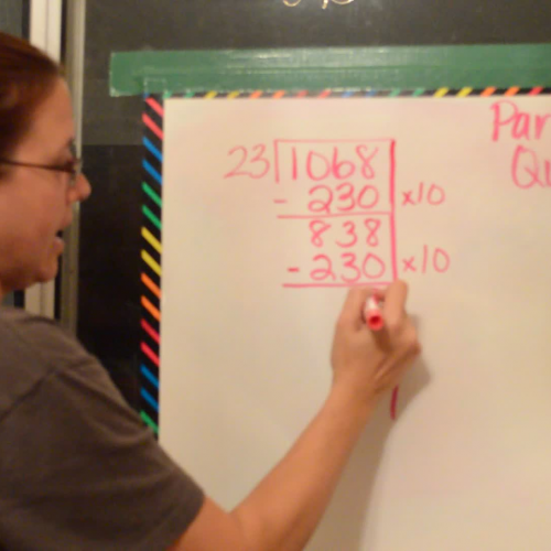 Long Division using Partial Quotients