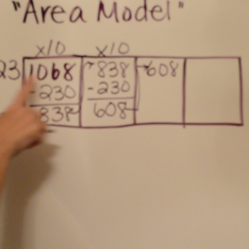 Long Division using Area Models