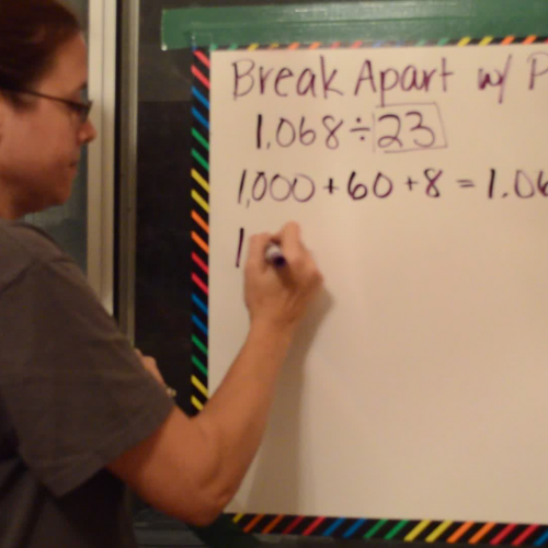 Division using Break Apart with Place Value