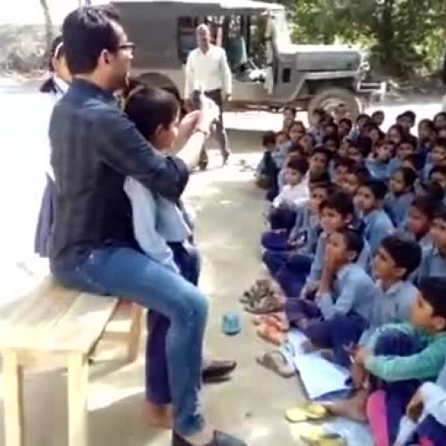 Oral Hygiene awareness in rural village school children