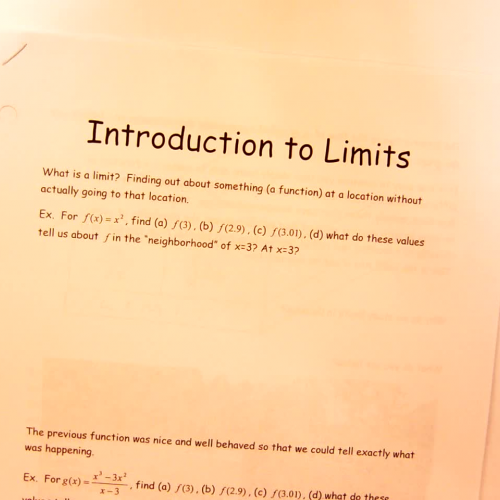 Intro to Limits