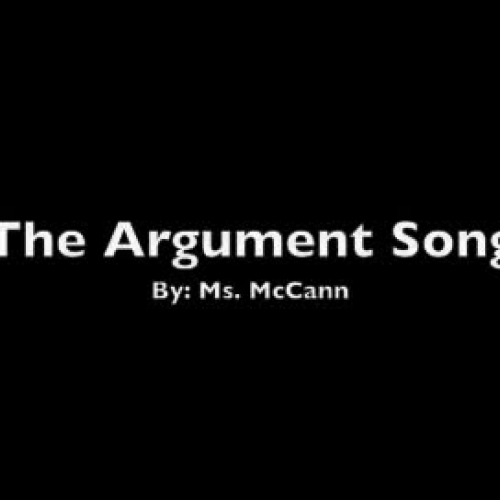 All About My Claim (The Argument Song - a Parody :-)