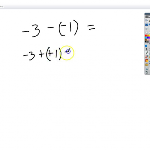 Adding and subtracting Integers