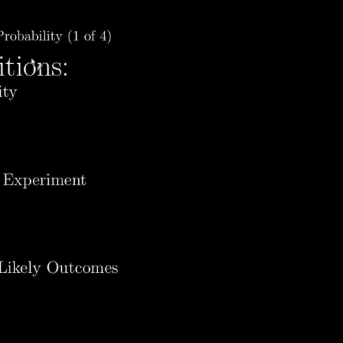 IB Math Studies 8.6: Basic Probability