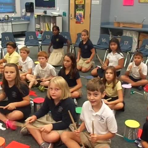 16-17 Ms. Hamilton's 4th grade class "Musette" by J.S. Bach, from KidStix by Almeida