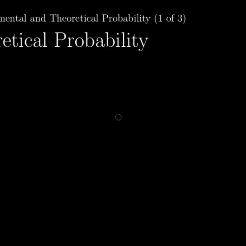 IB Math Studies 8.7: Experimental and Theoretical Probability