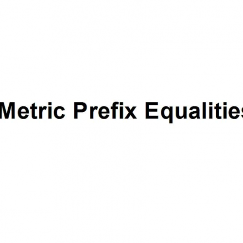 Metric Prefix Equalities