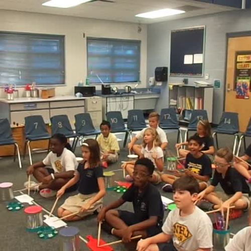 16-17 Ms. Farinas' 4th grade class "Musette" by J.S. Bach, from KidStix by Almeida